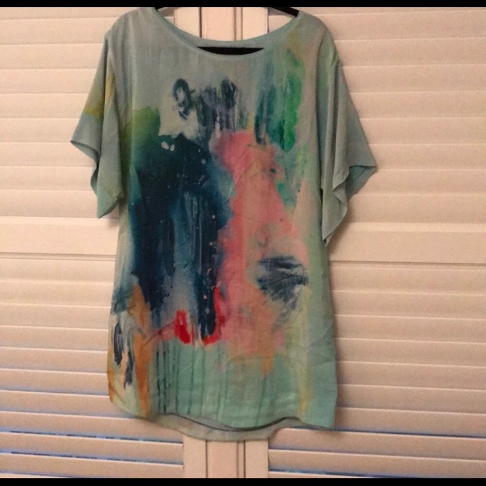 Anthropologie silk minidress